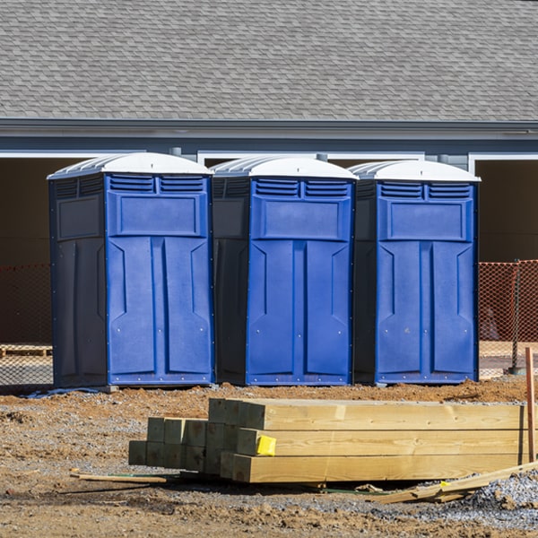 how often are the porta potties cleaned and serviced during a rental period in Floresville